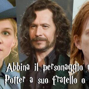 Harry Potter Quiz: abbina il personaggio al fratello o alla sorella!