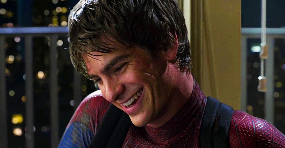 Andrew Garfield as Peter Parker in The Amazing Spider Man 1